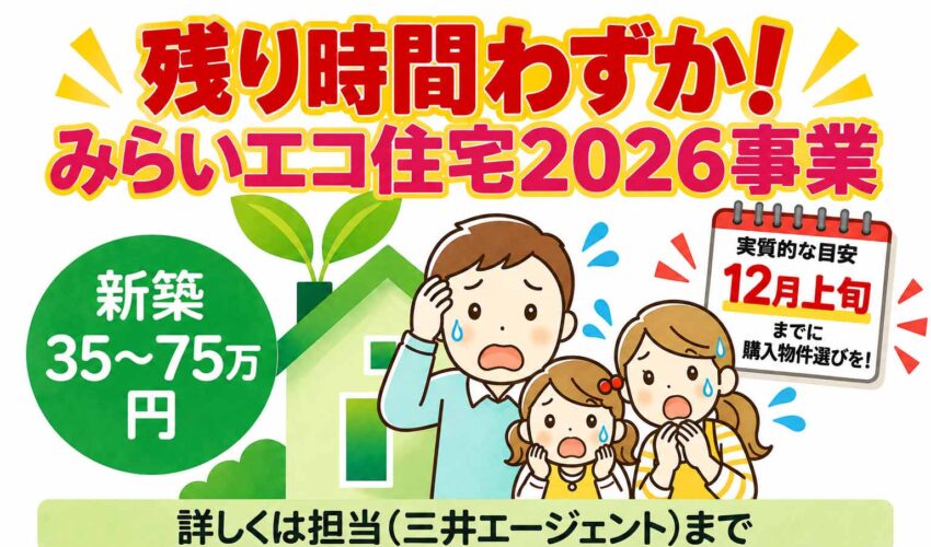みらいエコ住宅2026事業、不動産エージェント三井