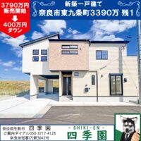 奈良市東九条町、建て売り新築一戸建て