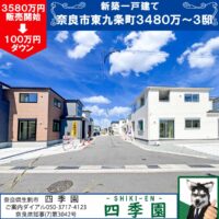 奈良市東九条町、建て売り新築一戸建て